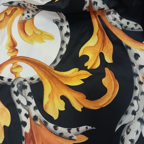 Versace Barocco Acanthus Print Men's Swim Trunks Size 6 Large BLACK GOLD $900 - Picture 16 of 16